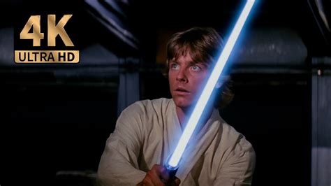 Lukes Lightsaber Training Star Wars A New Hope 4k Ultrahd Youtube