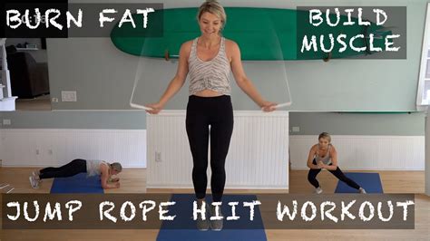 30 Min Fat Burning Body Sculpting Jump Rope Hiit Workout Youtube
