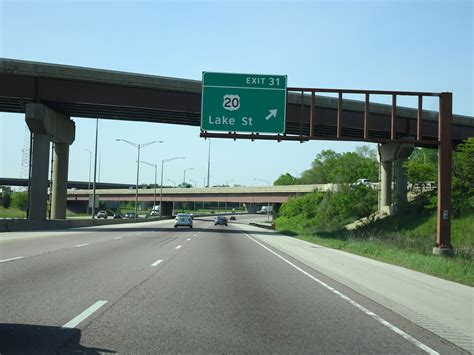 Illinois Interstate 355 Southbound Cross Country Roads