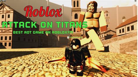 The Best Attack On Titans Game On Roblox Youtube