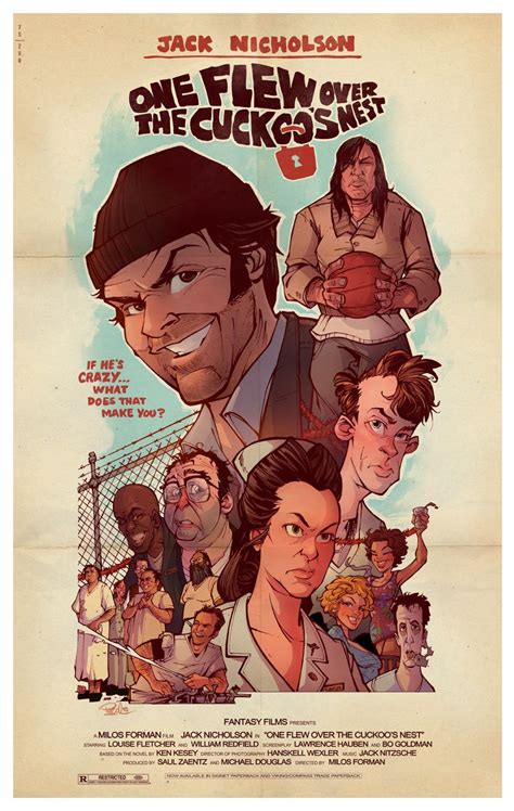 One Flew Over The Cuckoos Nest Poster Art By Blitzcadet Movies