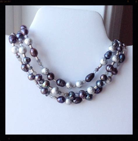 On Sale Necklace Freshwater Pearl Multi Strand Statement