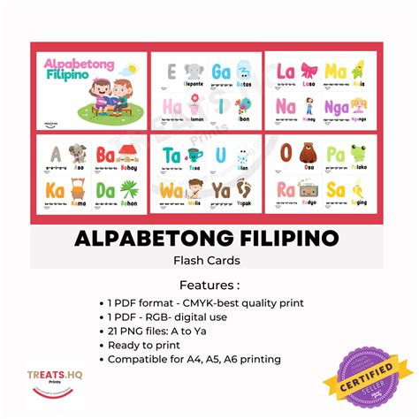 Filipino Alphabet Flashcards