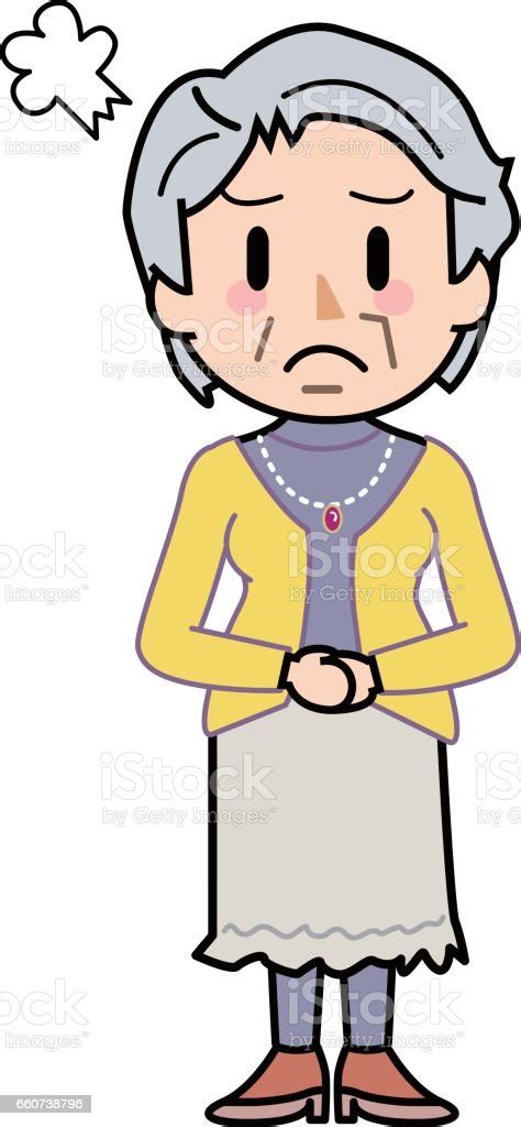Japanese Granny Stock Illustration Download Image Now Anger