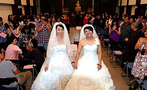 taiwan gets its first same sex buddhist wedding world news hindustan times