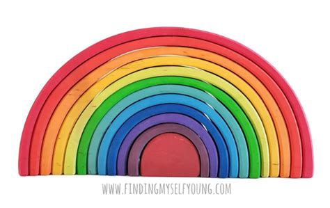 How To Play With A Grimms Rainbow Over 50 Play Ideas Finding Myself