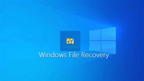 Recovery Data Dengan Windows 10 Recovery Tool