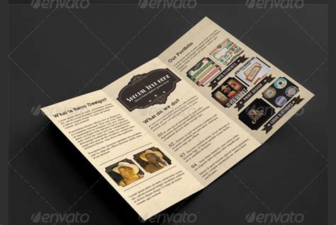 16 Retro Brochures Free Psd Ai Indesign Vector Eps Format