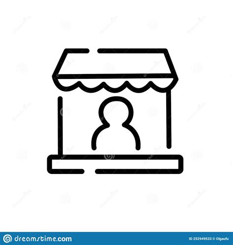 Merchant Icon From Affiliate Marketing Collection Simple Line Merchant