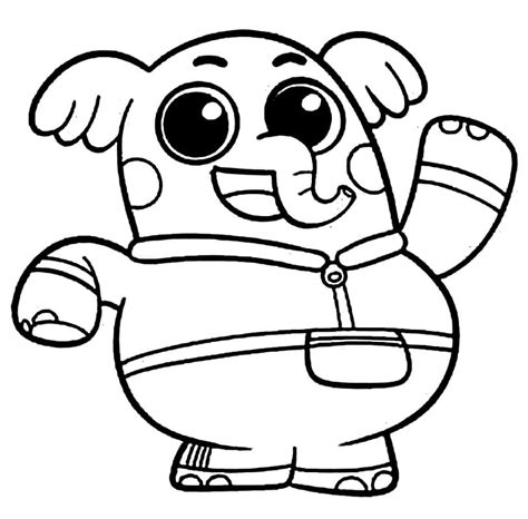 Tiny From Chico Bon Bon Coloring Page Free Printable Coloring Pages