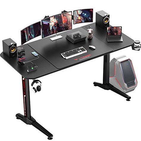 Vit 63 Inch Ergonomic Gaming Desk T Shaped Office Pc Computer Desk