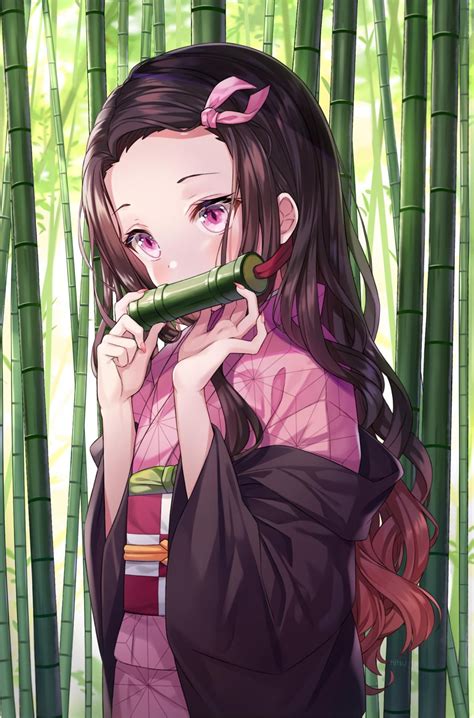 17+ Anime Wallpaper Demon Slayer Nezuko Cute PNG