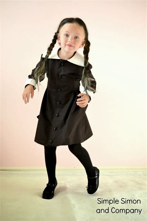 The costume is relatively cheap to create. Wednesday Addams Costume