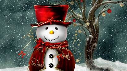 Snowman Christmas Desktop Wallpapers Snowmen Backgrounds Santa