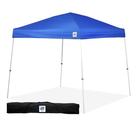 E Z Up 12 Ft L Square Royal Blue Pop Up Canopy In The Canopies