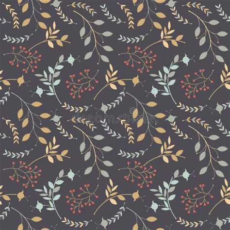 Elegant Seamless Pattern With Cute Butterflies Flowers And Hear Stock