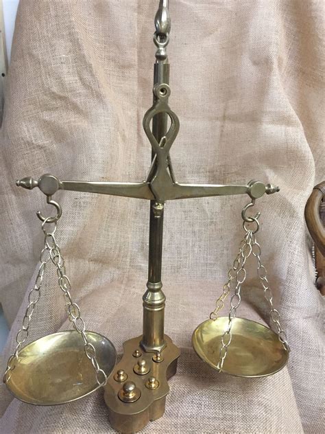 D L C Italy Scales Of Justice Brass Balancing Scales With Etsy
