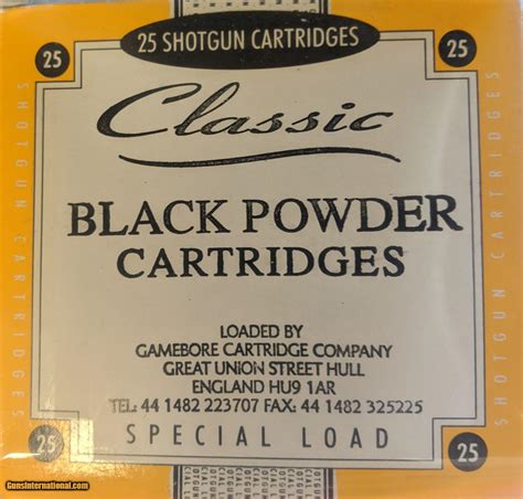 Classic Gambore Ga Black Powder Shotgun Shells