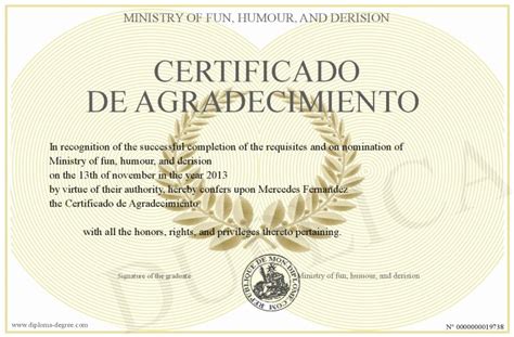 12158 Certificado De Agradecimiento Y Apreciacion Infantil Senda De