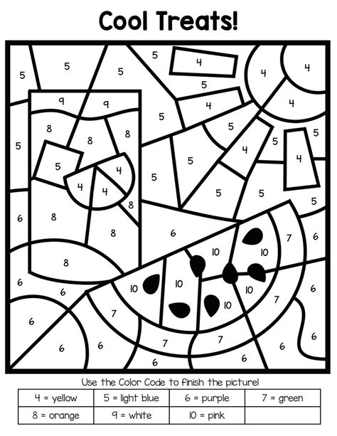 Free Printable Color by Number Coloring Pages - Best Coloring Pages For ...