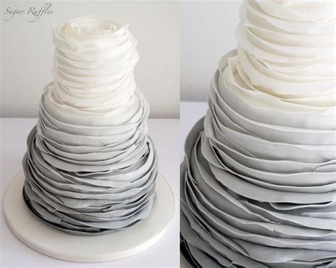 Thanks to sabira for trusting us to create her wedding cake and cupcakes! Wedding Cakes - Grey Ombre Wedding Cake #2031283 - Weddbook