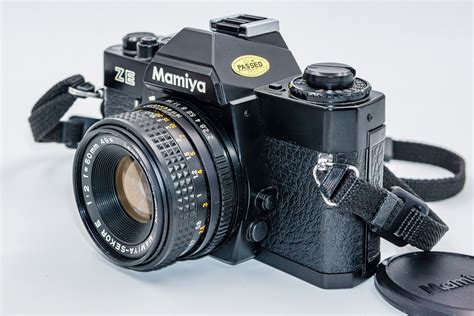 Rare Mamiya Ze 35mm Slr Camera With 50mm F20 Lens In Original