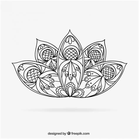 Download Hand drawn mandala | Free Vector