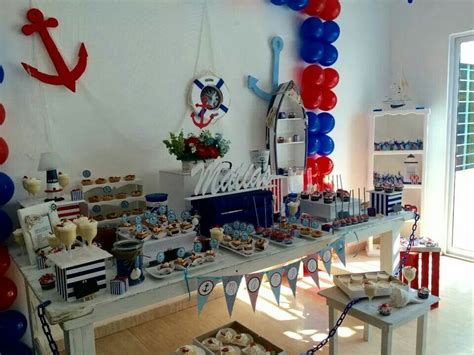 Decoración marinera para una comunión. Decoracion marinera | Decoración marinero, Despedida de ...