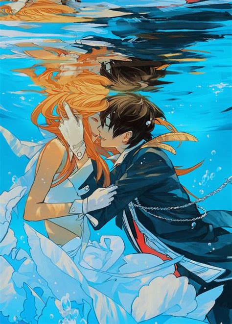 Underwater Anime Couple Kiss Sword Art Online Anime