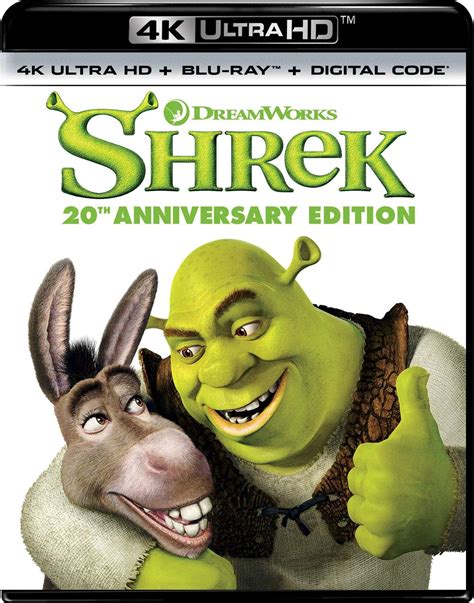 Shrek 4k Ultra Hdblu Raydigital 20th Anniversary Edition Shrek
