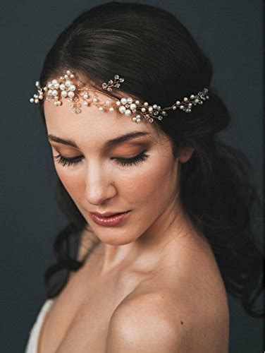 Venusvi Crystals Bridal Wedding Headband Hair Vine And Headpiece