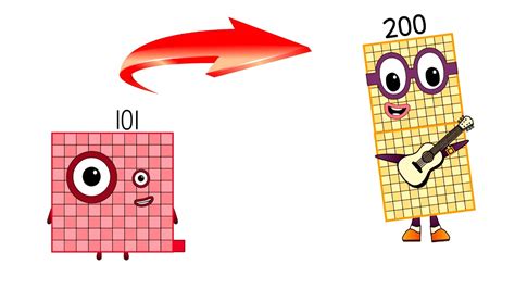 Numberblocks Band 101 To 200 All Sounds Youtube