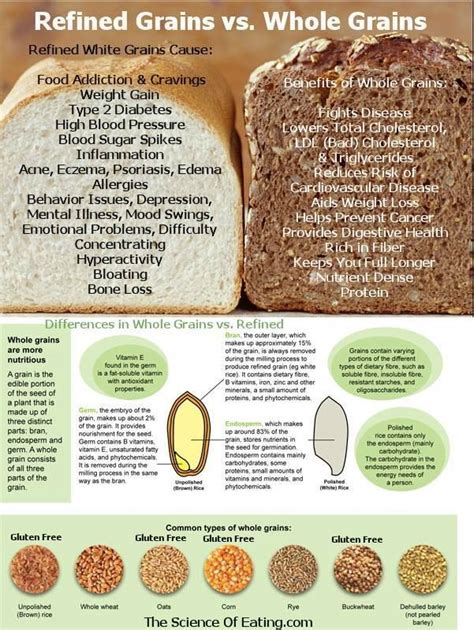 They are also added to all sorts of. Refined Grains vs Whole Grains | Inflammatory foods, Food ...