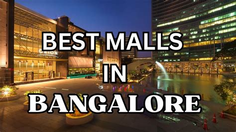 Top 10 Malls In Bangalore Best Malls To Visit In Bangalore Youtube