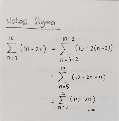 Detail Contoh Soal Notasi Sigma Dan Jawabannya Koleksi Nomer