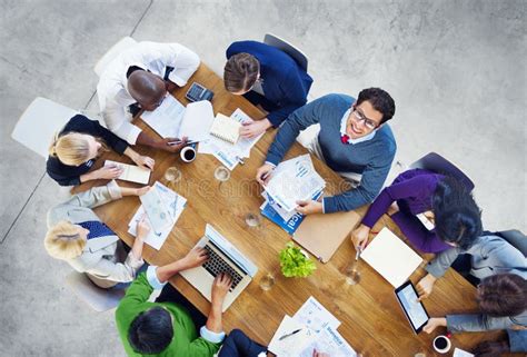 Diverse Business People Working In A Conference Stock Image Image Of