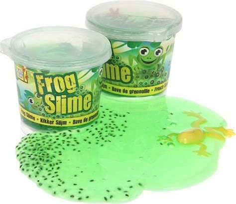 Frog Slime Avec 3 Couleurs Assorties Et Une Grenouille Baveuse à L