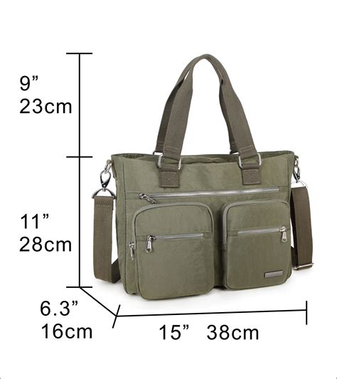 Nylon Laptop Shoulder Bag Handbag Teacher Nurse Tote Organizer Travel Work Clinic Bag Purse Army