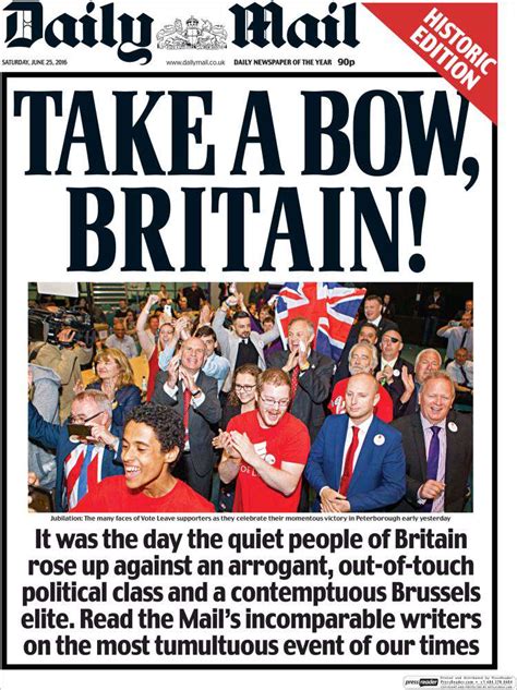 The Daily Mail Explains What Brexit Means Readers Seem