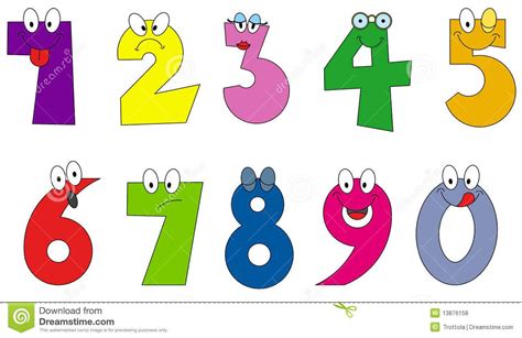 Free Art Print Of Funny Numbers Cartoon Characters Il Vrogue Co
