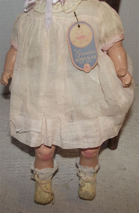 Vintage Composition Horsman Baby Doll With Original Tag And Original