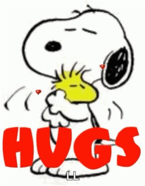 Snoopy Hug Snoopy Hug Love Discover Share Gifs Gifs Snoopy The Best