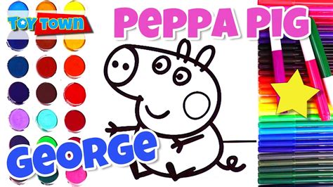 Printable peppa pig coloring pages for kids. Peppa Pig Coloring Pages: George Pig Coloring for Kids ...