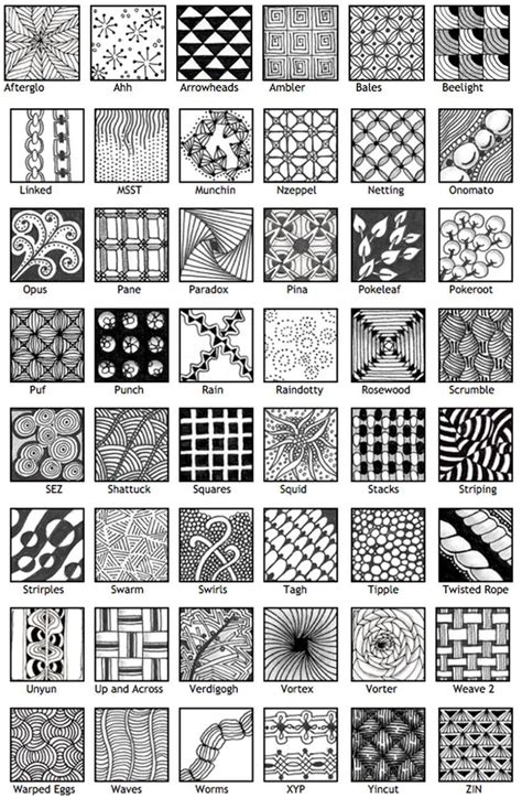 Zentangle is a form of relaxation and an attractive style of art inspired by the subconscious. patterns #doodle #zentangle | Zentangle patterns, Easy zentangle patterns, Doodle patterns