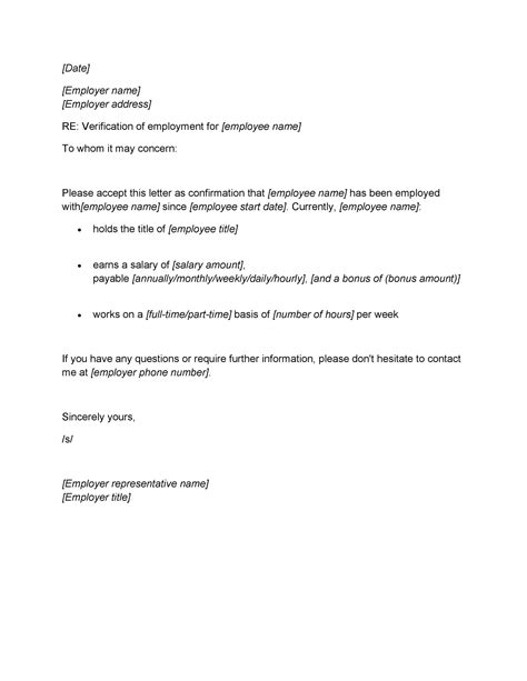 Canadian law protects all workers in canada, including temporary foreign workers. 40 Proof of Employment Letters, Verification Forms & Samples