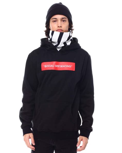 Buy Distancing Face Cover Hoodie Mens Hoodies From Reason Find Reason