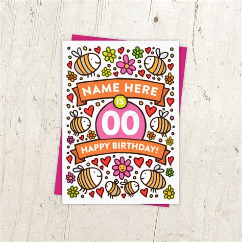 Maybe you would like to learn more about one of these? personalised bee's illustrated 20th birthday card by a is for alphabet | notonthehighstreet.com