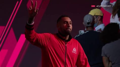 Laver Cup 2021 Watch The Moment Boston Celtics Superfan Nick Kyrgios
