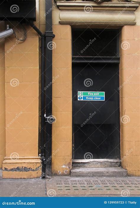 Fire Exit Outside Door Stock Image Image Of Architecture 139959723