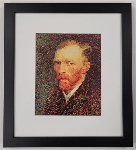 Vincent Van Gogh Self Portrait Custom Framed Print Display Pristine